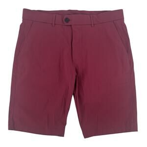 Greyson Men's Flat-Front Shorts in Wine